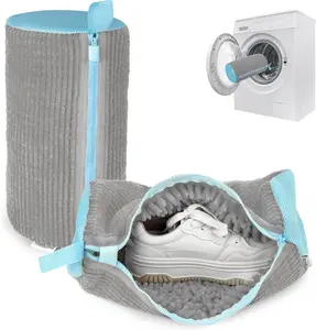 Shoe Washing Machine Bag - Set of 2 Shoe Washing Bags, 360° Deep Clean Shoes Laundry Bag, Reusable Shoe Bag for Washing Machine, Sneaker washing machine bags, Grey