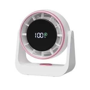 USB Rechargeable Desktop Fan, Quiet Office Turbine Air Circulation Fan, Small Fan for Home Office, Household Appliances