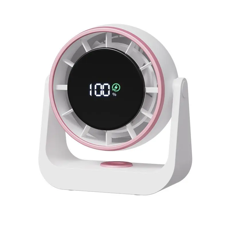 USB Rechargeable Desktop Fan, Quiet Office Turbine Air Circulation Fan, Small Fan for Home Office, Household Appliances
