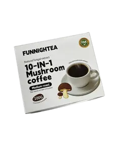 FUNNIGHTEA Instant 10 in 1 Mushroom Coffee Powder