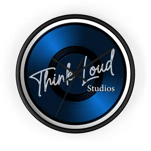 Think Loud Studios Record Vinyl Wall Clock | Music Decor