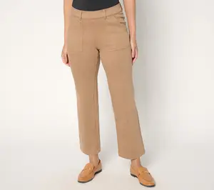 Isaac Mizrahi Live! Regular Colored Denim Straight-Leg Utility Jeans