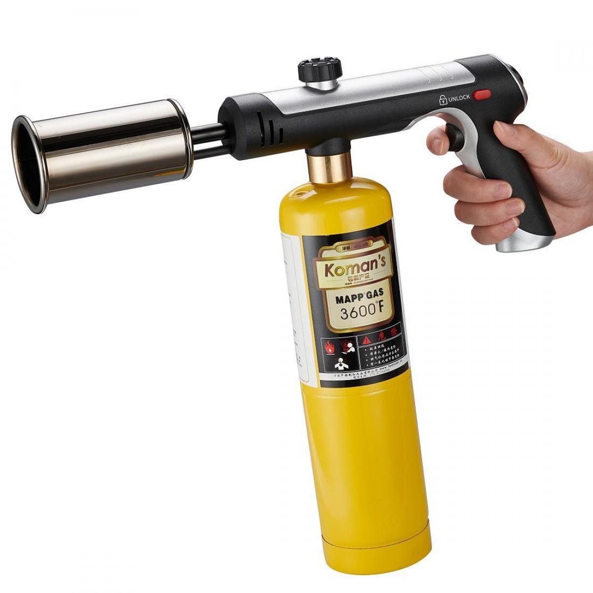 MT-920 Powerful Propane Cooking Torch, One-Button Ignition Adjustable High Flame, Heavy-Duty Searing Torch For Steak BBQ CE Certified Portable Culinary Blow Torch For Kitchen Camping Charcoal Starter, Viral Must-Have Kitchen Gadget For Chefs & Grill Maste