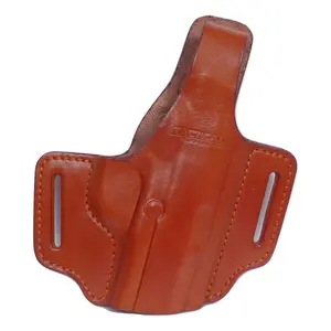 TSG - For Glock 19 23 32 CZ P10c- 2 slot Leather Holster Brown