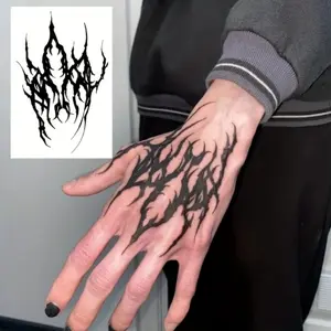 3 Pack Waterproof Temporary Tattoos, Painless Tattoos, Realistic Body Art for Adults, No Adhesive, No Reflection, Perfect for Events and Parties