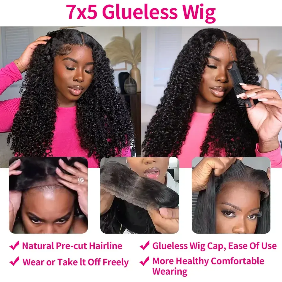 7x5 HD Glueless Wig