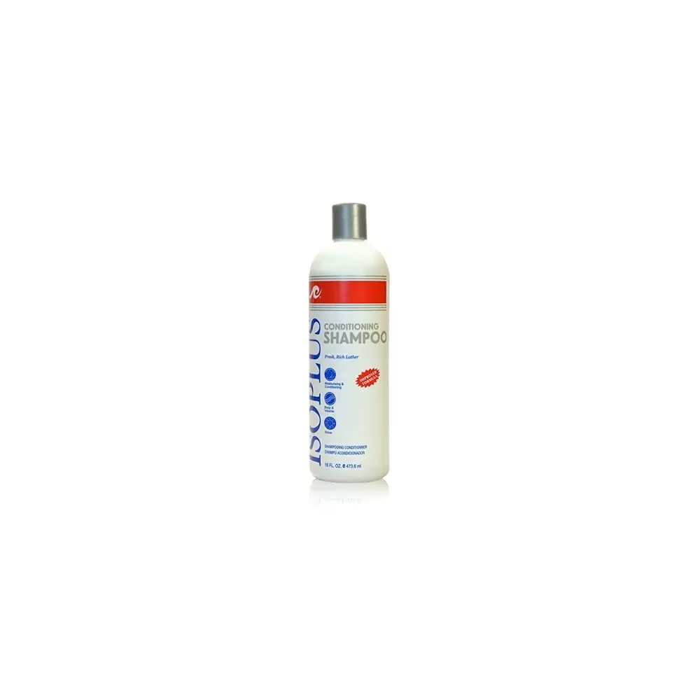 isoplus Revitalizing Conditioning Shampoo, Sulfate-Free Artificial Color-Free Hydrating Cleanser with Rice Bran Natural Oil for Normal Adult Hair, Adds Shine, Added Structure, Glossy Look, 16 oz Haircare Product