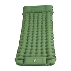 Camping Sleeping Pad - 3.91 Inch Thick Inflatable Camping Pad with Pillow, Ultra Light Self-Inflating Camping Pad, Backpacking Sleeping Pad for Hiking, Tent, Travel