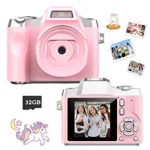 2025 Kids’ Camera Toy, Beginner Friendly Digital Camera with 18x Zoom & 32GB SD Card. Sparks Creativity, Perfect Christmas, Birthday, Thanksgiving, or Spooky Halloween Gift for Boys & Girls Ages 3-12