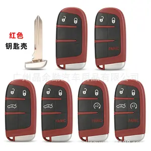 Compatible with RST Jeep/Chrysler/Dodge Challenger Hellcat Grand Cherokee 2/3/4/5 Button Car Key Shell