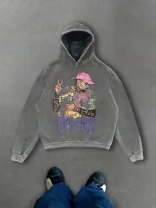 Men's Pure Cotton Long Sleeve Graphic Hoodie with Beier Boy Print, Casual Fitted Design, Comfortable Fashion, Ideal Gift for Him, Daily Wear Essential