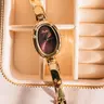 Vintage Round Stainless Steel Couple Quartz Fashion Watch