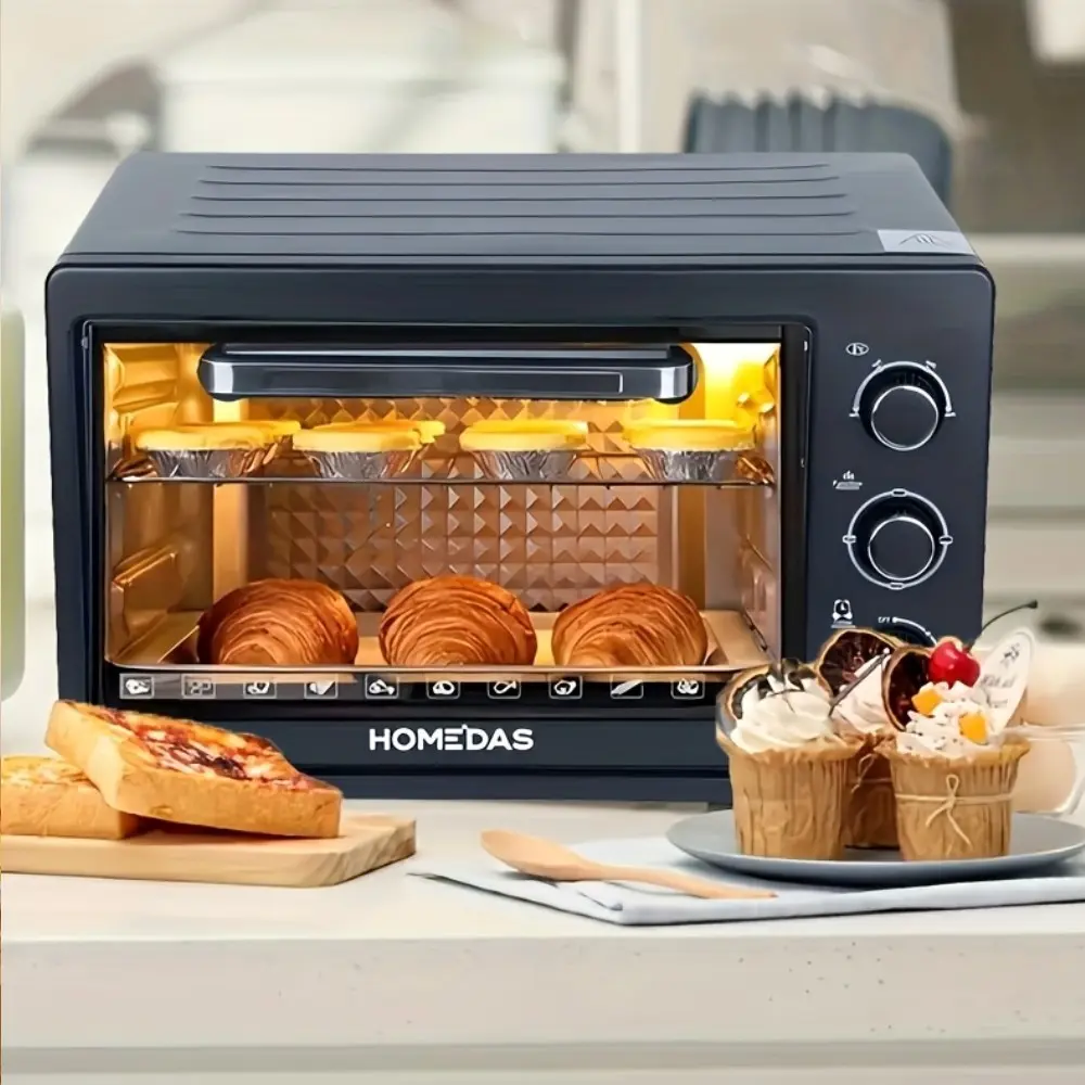 Multifunctional Home Countertop Black Electric Oven FFF-38BRL for Cake Pizza Meat Baking Multifunctional Home Countertop Black Electric Oven FFF-38BRL for Cake Pizza Meat Baking