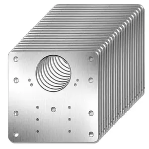 Upgrade Cabinet Hinge Repair Plate Kit, Durable Stainless Steel Door Hinge Installation Board, Large Cabinet Fixing Plate for Kitchen and Furniture