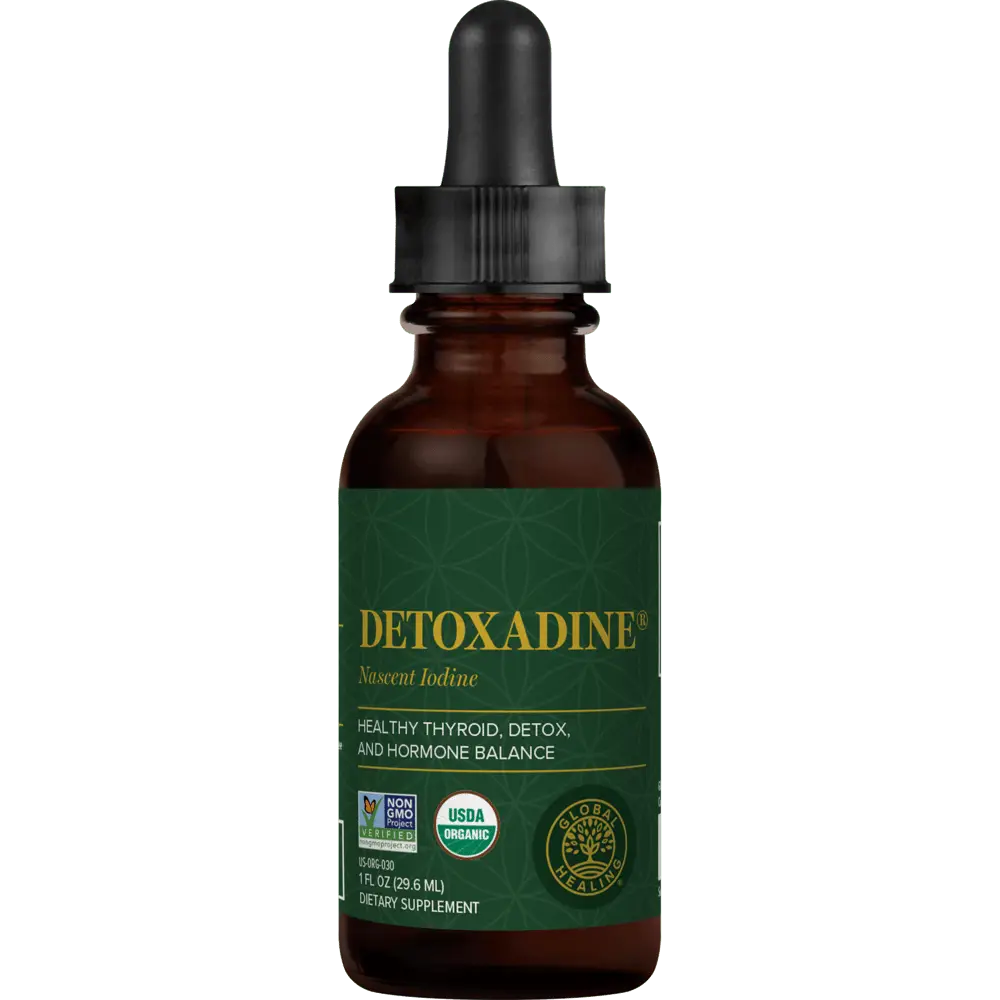 Global Healing Detoxadine Iodine Supplement (1 Oz)