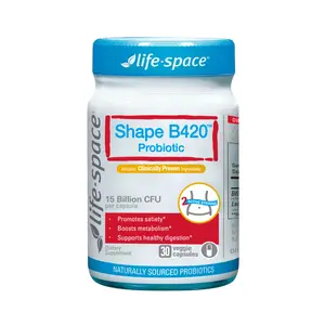 Life Space Probiotic Veggie 30 Capsules  - 15 Billion CFU, Digestion & Metabolism Support, Healthy Gut, 2 Strains