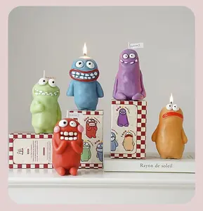 Monster Decorateive Candles, Cute Shaped Scented Candles, Decorants for Bedroom, Soy Candles, Natural Soybean Wax Scented Candle