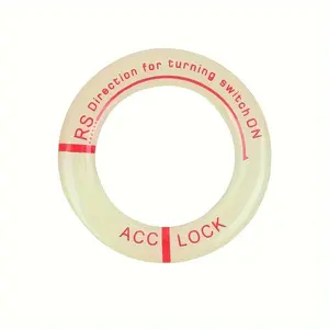 20241pc/2pcs Luminous Sticker Rings for Car Ignition Switches: Key Ring Surrounding Light Night Decoration for Auto Motorcycle - Universal 3D Decal2025