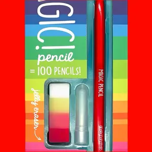 G! Magic Pencil - Red, Includes 100 Pencils, Colorful Design, Brand G!