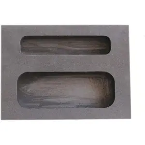 1/2 oz 1 oz Ounce Combo Graphite Ingot Mold Crucible for Melting Gold Silver nonferrous Metal Casting Refining Scrap Jewelry