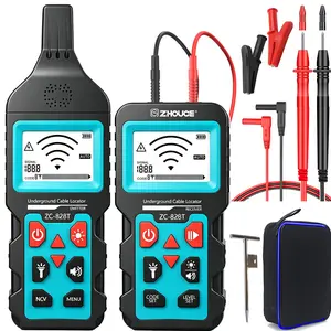Upgraded Deep Scan Underground Cable Locator Wire Tracker, Underground Wire and Cable Detector for Dog Fence, Irrigation System, Buried Wires and Pipelines, Circuit Breaker Finder, Wall & Underground Cable Tracer
