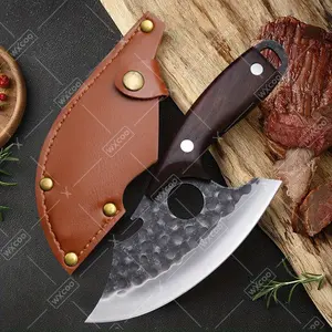 Killing Fish Knife Kitchen Knife Hand-forged Boning Knife Multi-purpose Cheese Knife Mongolian Handhandle Meat Knife Stainless Steel Boning Knife Slaughter Knife Kitchen Knife