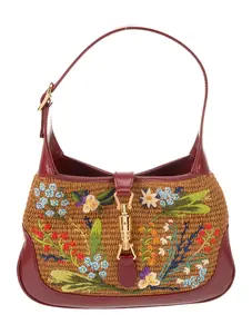 Pre-owned GUCCI Canvas Shoulder Bags Small Raffia Jackie 1961 Hobo 4000023223055