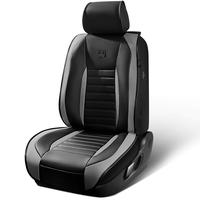 Black&Gray Leather Car Seat Cover