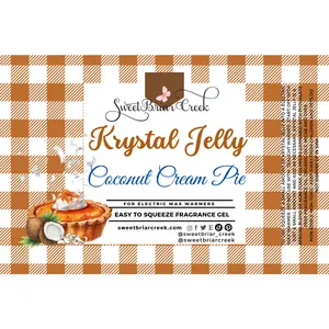 Coconut Cream Pie Krystal Jelly Squeeze for wax warmers Candle Decor