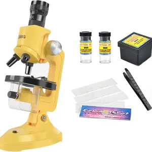 New Youth Children Educational Microscope, 1200x Magnification, Science Toy, Large Eyepiece, Optical Light, Focus Wheel, Adjustable Angle, Visual Learning Tools