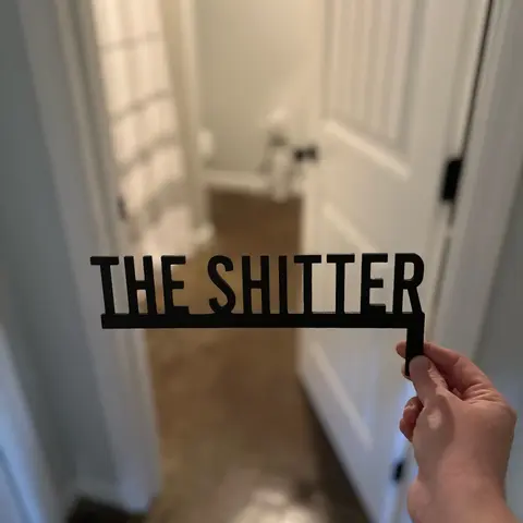 Funny Bathroom Sign