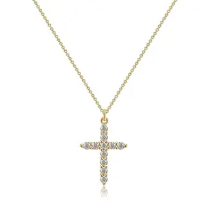 EAMTI Cross Necklace for Women | Cubic Zirconia Pendant for Women