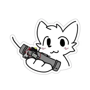 Boykisser Pipe Bomb Meme Sticker