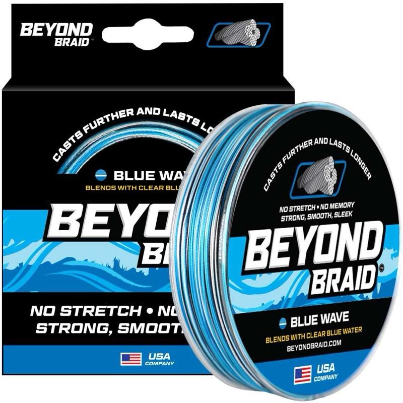 Beyond Braid Fishing Line - No Stretch Low Memory Abrasion Resistant Casts Further Lasts Longer