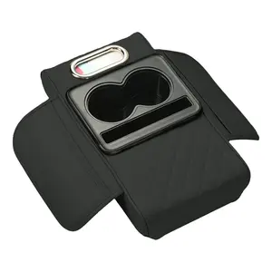 Car Center Console Organizer with Storage Pockets Cup Holders Armrest Cover Tray for Phones Keys Wallet Car Accessories Organizer for Most Vehicles Sedan SUV Truck Auto Interior Organizer