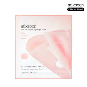 [mixsoon Official Shop] PDRN Collagen Hydrogel Mask Pack 5EA | Elasticity-Boosting Firming Mask, Deep Moisture, Wrinkle Care, Low-Irritation for Sensitive Skin