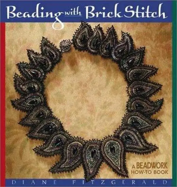 USED Book - Beading With Brick Stitch: A Beadwork How-To Book by Diane Fitzgerald (Paperback) - english