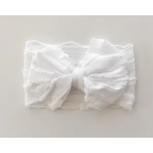 Swoon Layered Headband in White