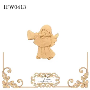 IFW 0413  iFlex Wood Products Angel bendable mouldings, flexible, wooden appliques