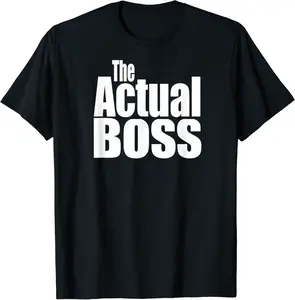 Funny Matching Coordination Family The Actual Boss Tshirts - Hannahstei Shop 56B07PFXW8G5