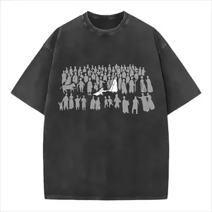 By His Wounds Christian Washed T-Shirt Jesus Tee Soft Cotton Short Sleeve Graphic Tee for Men Women Streetwear Gym Menswear Top Crewneck Casual Cotton Shortsleeve Breathable Breathable Bunny Cute