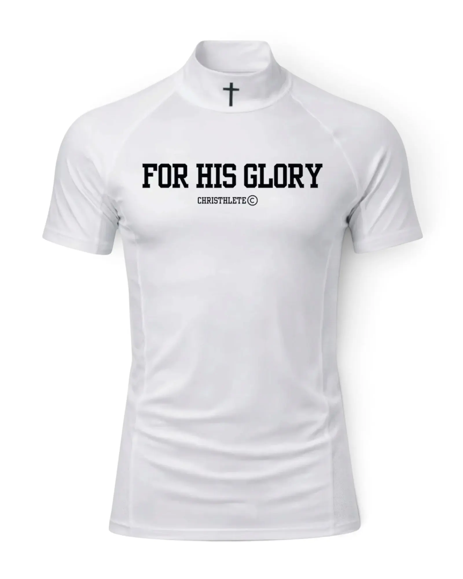 'For His Glory' Pro Compression Shirt 'White'