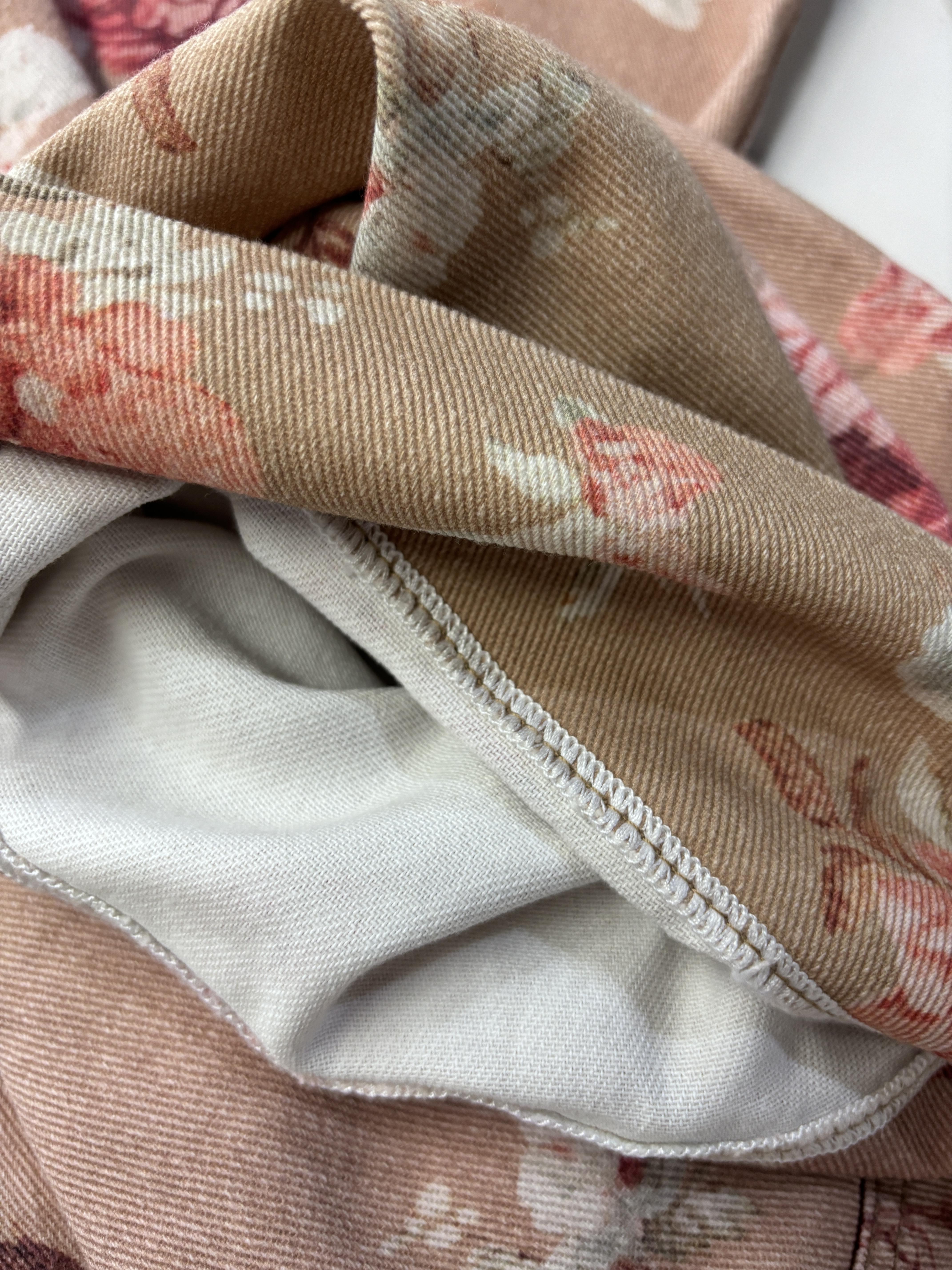 Chouyatou women's mid-rise floral print cropped jeans bohemian loose wide-leg jeans SpringStatements