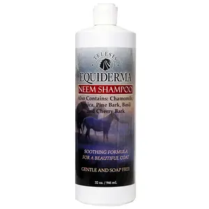 212 MAIN 32oz Equiderma Neem Shampoo - Organic, Oil-Based, Cleansing & Nourishing Cherry-Infused Equestrian Haircare Cleanser with Conditioner