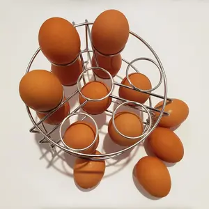 ITPCINC Stainless Steel Egg Steamer Rack for Instant Pot, Pressure Cooker, Boiling Pot Stackable Steamer Trays 2 Pack