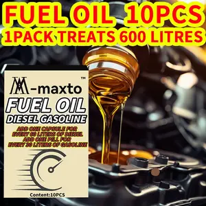 10Pcs Universal Gasoline Fuel Additive Engine Internal Purification Smooth Driving Eliminate Idling Instability Auto Maintenance Care