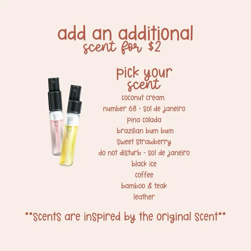 Additional Scent | 5ML | Choose Your Scent | Freshie Refill | Scent | Smell Good