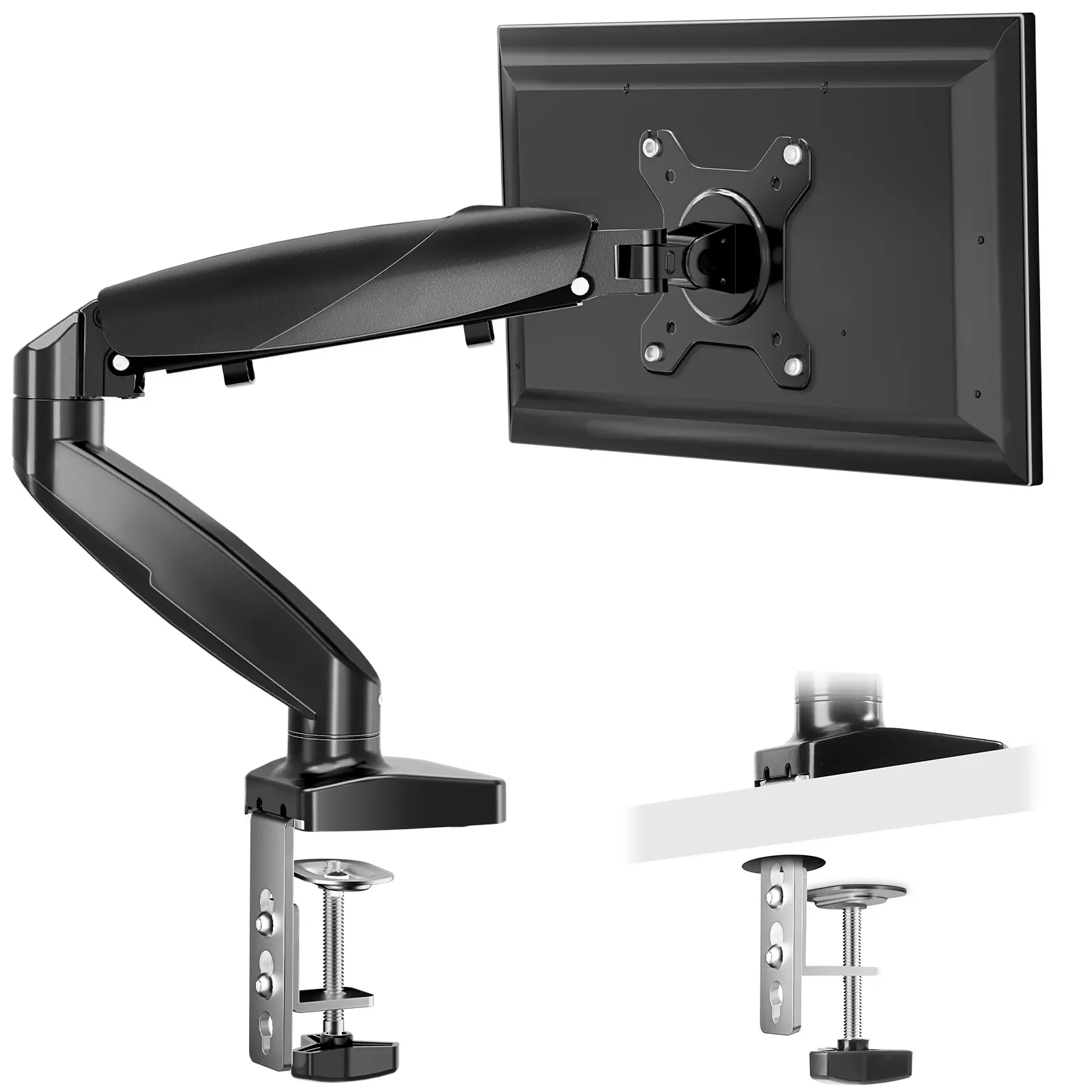 Single Arm(Support 15 to 27 Inch, 4.4 to 15.4 LBS)