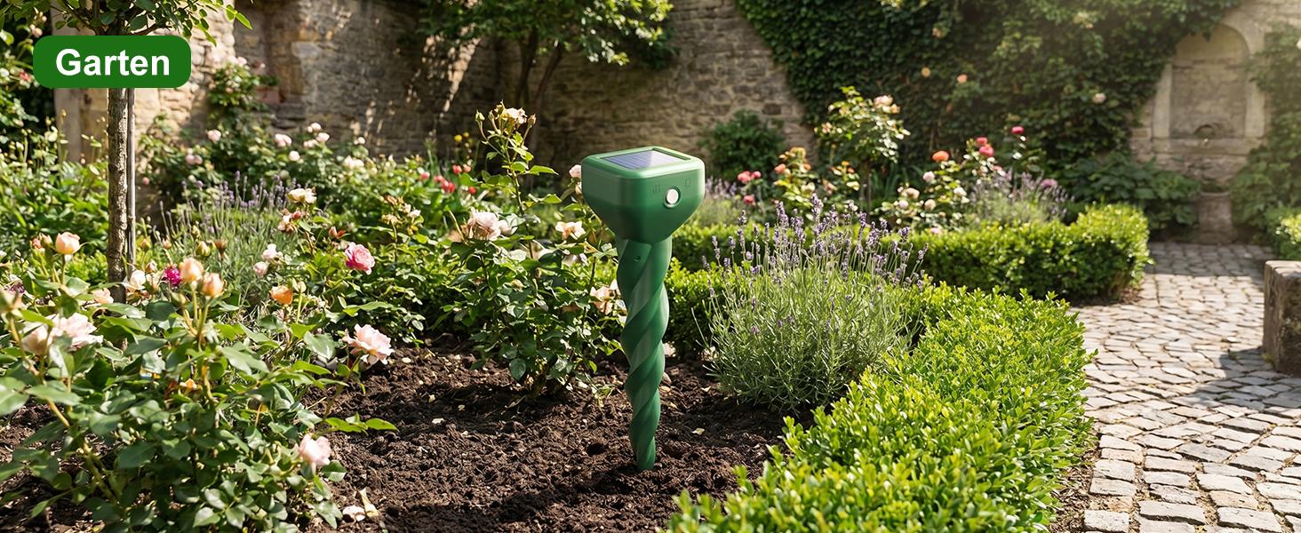 4/6/8 Pack Waterproof Solar-Powered Ultrasonic Pest Deterrent for Outdoor Yd, Lawn & Garden - Repels Mole, Snake, Gopher, Vole, Rabbit, Skunk & More, Animal Deterrence, Multiple Packs