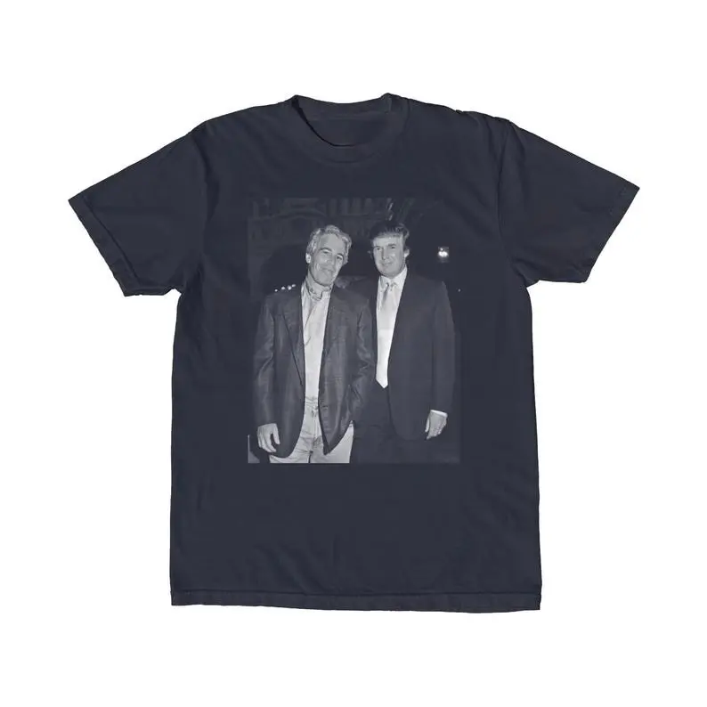 Trump and Jeffrey Epstein T-Shirt Unisex Trendy Graphic Tee Short Sleeve